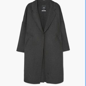 Mango handmade wool mixed oversized coat!
